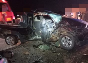 Acidente envolvendo caminhonete roubada deixa dois mortos e dois feridos, em Garanhuns