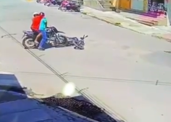 Câmera de segurança registra momento de execução no centro de Gravatá; veja o vídeo