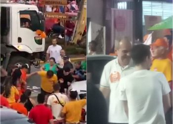 Pancadaria e reaparição de Bruno Martiniano marcam último grande ato de campanha de Padre Joselito