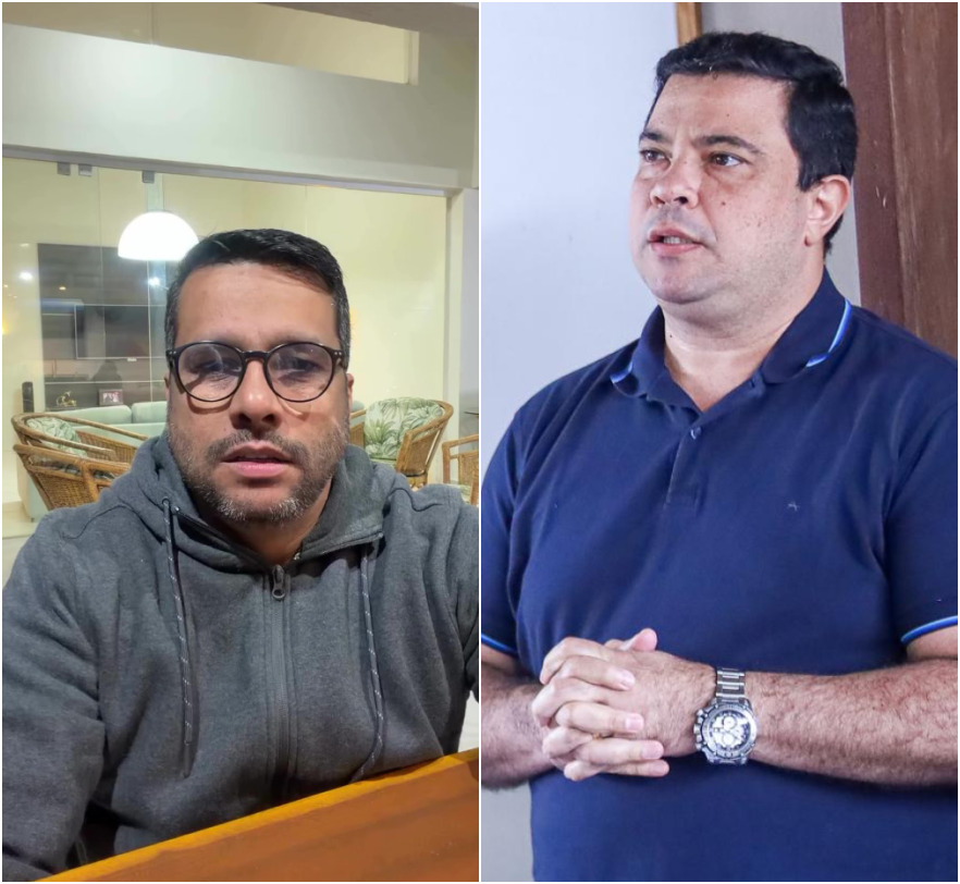 Imagens de arquivo de Rafael Prequé, vereador de Gravatá, e João Paulo de Lemos, vice-prefeito de Gravatá.