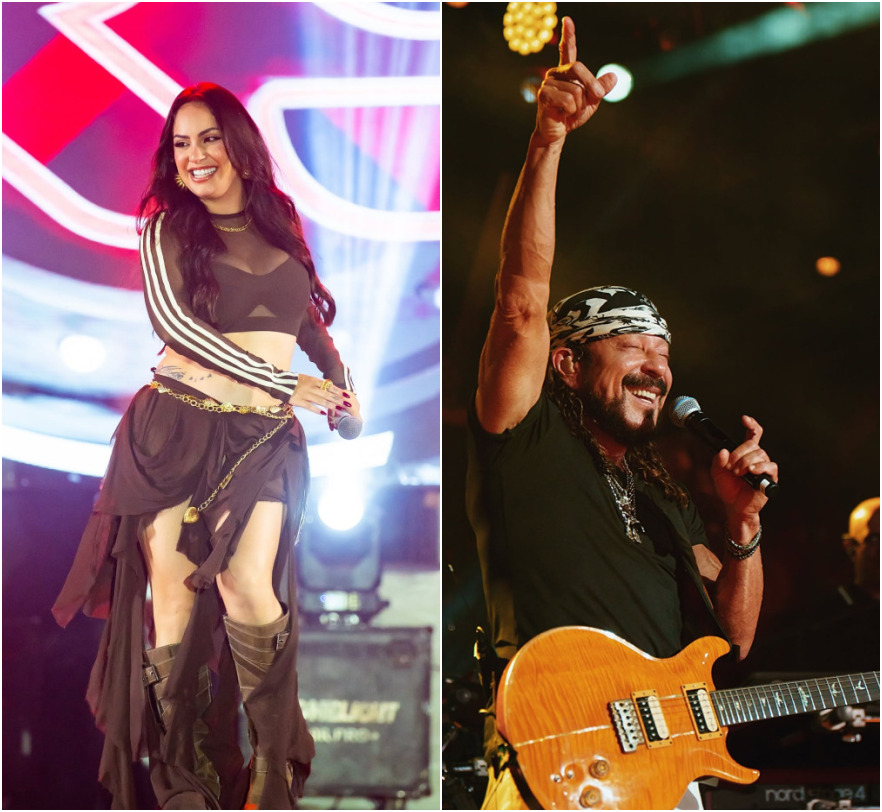 Imagens de arquivo dos artistas Raphaela Santos e Bell Marques.